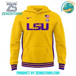 LSU Tigers Basketball Gold Uniform Hoodie