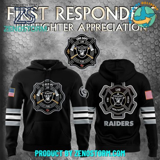 Las Vegas Raiders x 2024 Firefighter Appreciation Night Hoodie