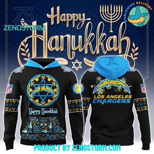 Los Angeles Chargers NFL Happy Hanukkah Holiday New Hoodie