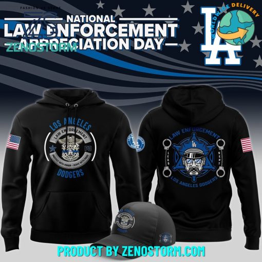 Los Angeles Dodgers 2024 Law Enforcement Appreciation Day Hoodie, Cap