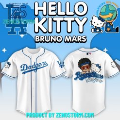 Los Angeles Dodgers MLB Bruno Mars x Hello Kitty Baseball Jersey