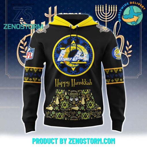 Los Angeles Rams NFL Happy Hanukkah Holiday New Hoodie