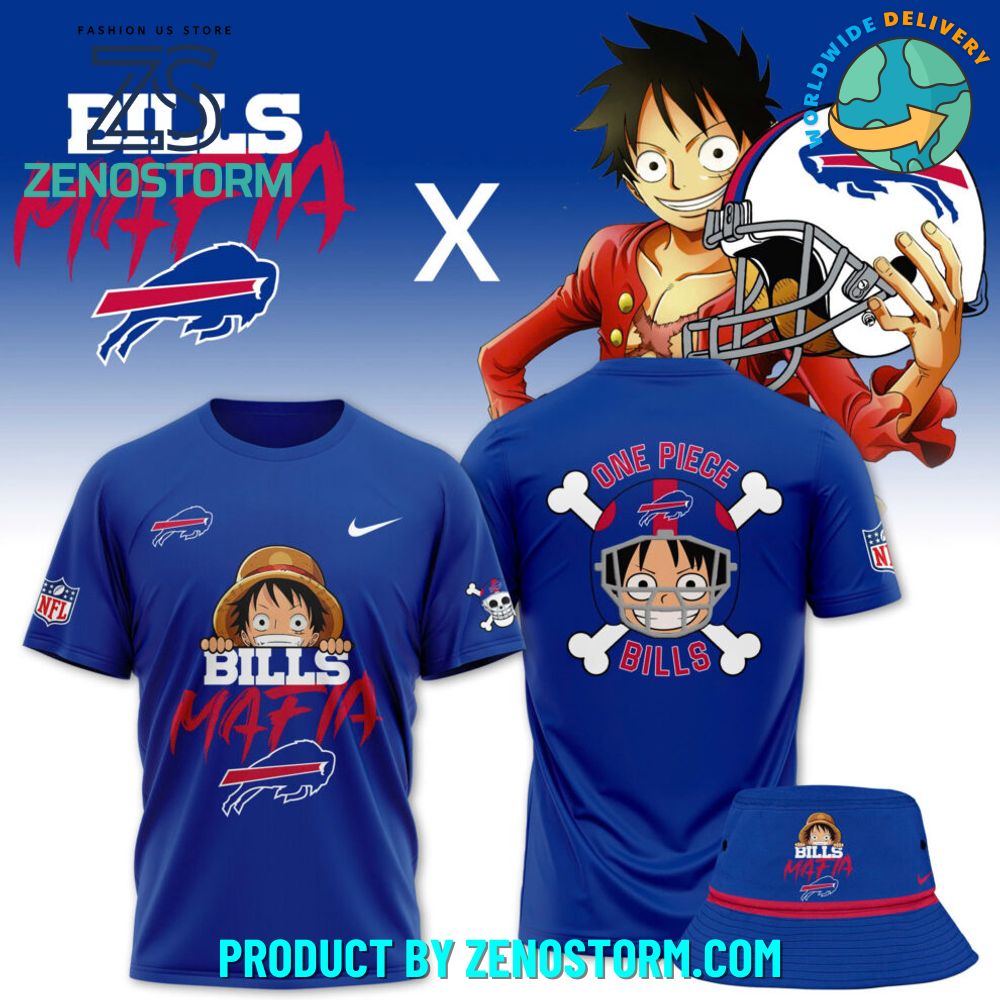 Luffy One Piece x Buffalo Bills Limited Nike Shirt Luffy One Piece x Buffalo Bills Limited Nike Shirt