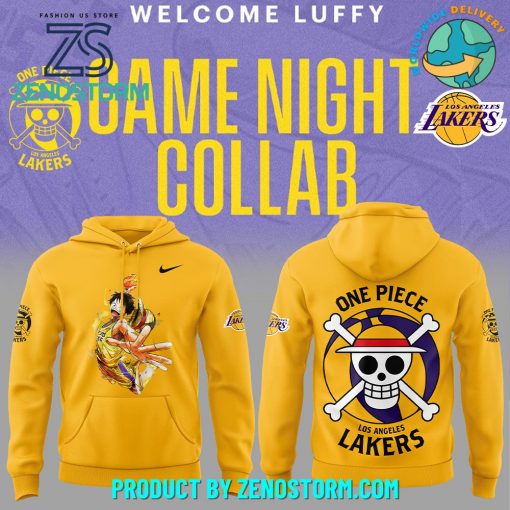 Luffy are joining the Lakers for One Piece Nike Hoodie, Pants, Cap