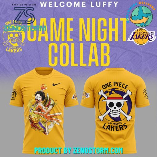 Luffy are joining the Lakers for One Piece Nike Shirt