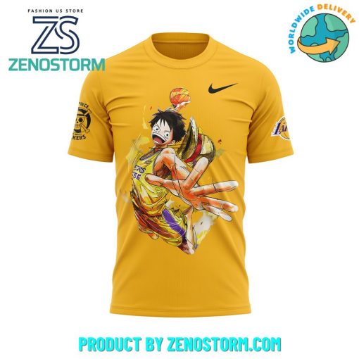 Luffy are joining the Lakers for One Piece Nike Shirt