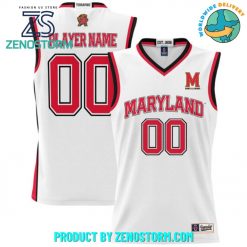 Maryland Terrapins GameDay Greats NIL Basketball Jersey – White