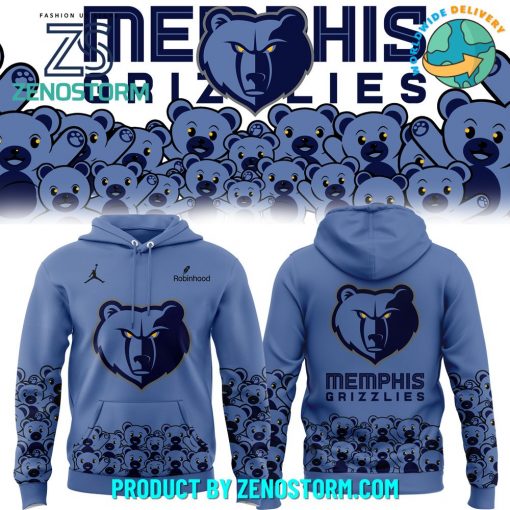 Memphis Grizzlies NBA “Robinhood” Blue Hoodie, Pants, Cap