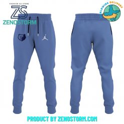 Memphis Grizzlies NBA Robinhood Blue Hoodie Pants Cap