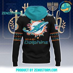 Miami Dolphins NFL Happy Hanukkah Holiday New Hoodie