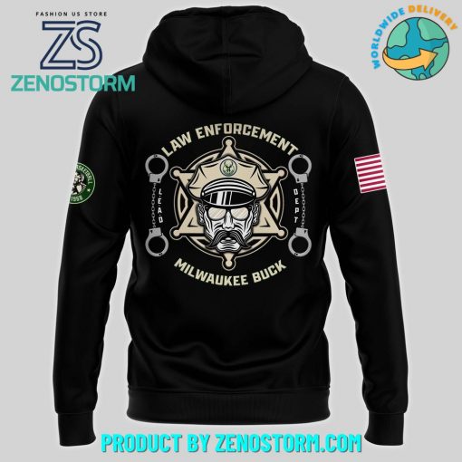 Milwaukee Bucks 2024 Law Enforcement Appreciation Day Hoodie, Cap