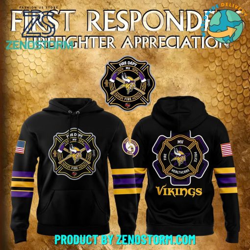 Minnesota Vikings x 2024 Firefighter Appreciation Night Hoodie