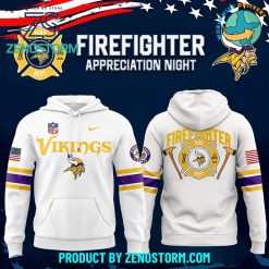 Minnesota Vikings x 2024 Firefighter Appreciation White Hoodie