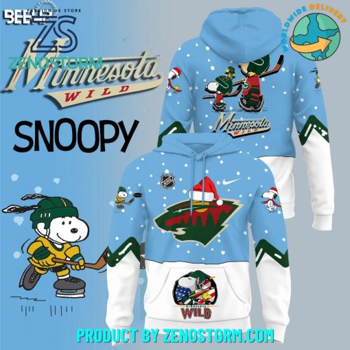 Minnesota Wild x Snoopy Night Nike Hoodie