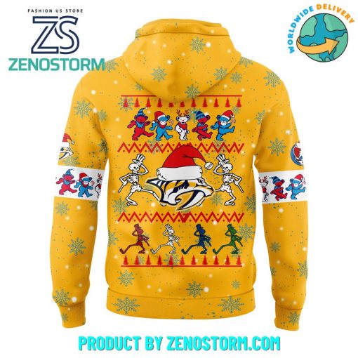 Nashville Predators Grateful Dead Christmas And Happy New Year Hoodie Set