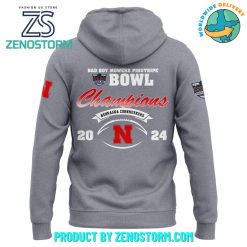 Nebraska Cornhuskers Bad Boy Mowers Pinstripe Bowl Champions Hoodie