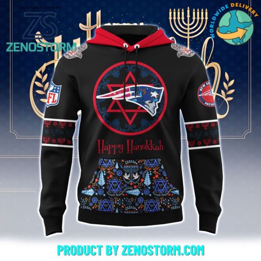 New England Patriots NFL Happy Hanukkah Holiday New Hoodie