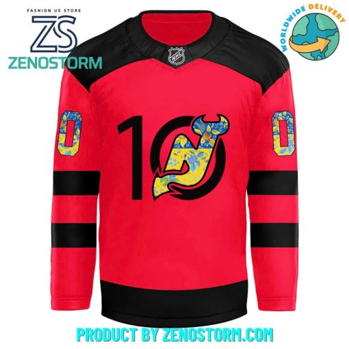 New Jersey Devils x Ukrainian Heritage Day 2024 Hockey Jersey