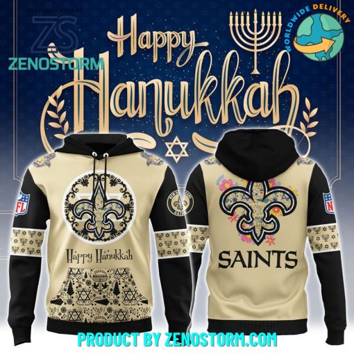 New Orleans Saints NFL Happy Hanukkah Holiday New Hoodie