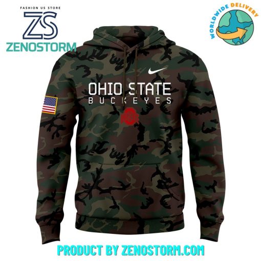 Ohio State Buckeyes Military Appreciation 2024 Hoodie, Cap