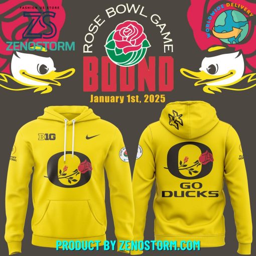 Oregon Ducks Rose Bowl Game 2024 Hoodie, Pants, Cap