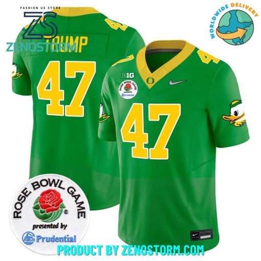 Oregon Ducks Rose Bowl x Donald Trump Green Football Jersey