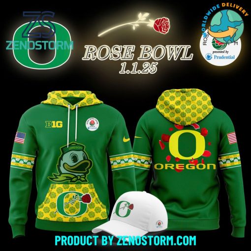 Oregon Ducks x Rose Bowl Game 2025 Hoodie Set