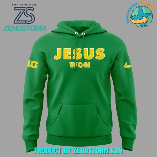 Oregon Football Jesus Won New Hoodie