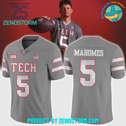 Patrick Mahomes x Texas Tech Football “Galvanized” Football Jersey