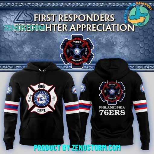 Philadelphia 76ers x 2024 Firefighter Appreciation Night Hoodie