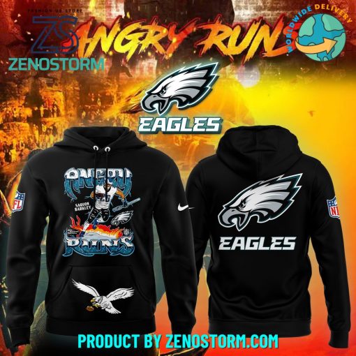 Philadelphia Eagles 2024 Angry Runs Hoodie