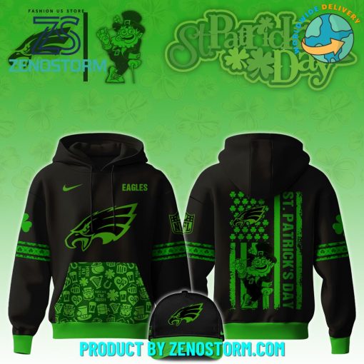 Philadelphia Eagles x St. Patrick’s Day Hoodie Set 2025