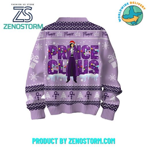 Prince Claus Purple Rain Ugly Christmas Sweater