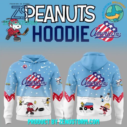 Rochester Americans Peanuts and Snoopy Nike Hoodie, Pants, Cap