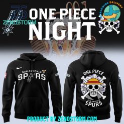 San Antonio Spurs x One Piece Luffy Night Hoodie Set