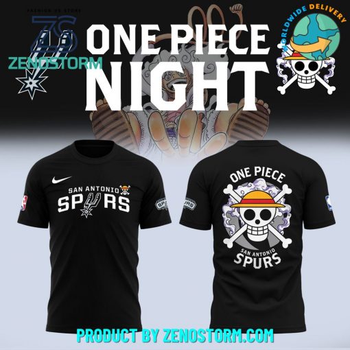 San Antonio Spurs x One Piece Luffy Night Shirt