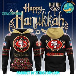 San Francisco 49ers NFL Happy Hanukkah Holiday New Hoodie