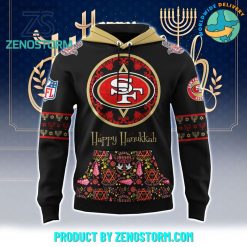 San Francisco 49ers NFL Happy Hanukkah Holiday New Hoodie