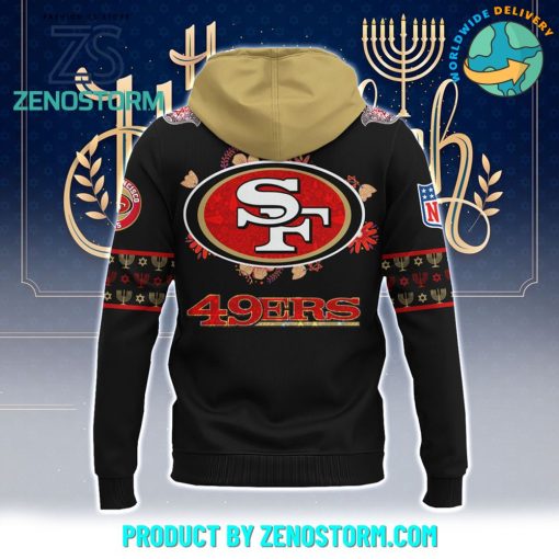 San Francisco 49ers NFL Happy Hanukkah Holiday New Hoodie