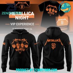 San Francisco Giants MLB 2025 x Metallica Black Hoodie, Pants, Cap