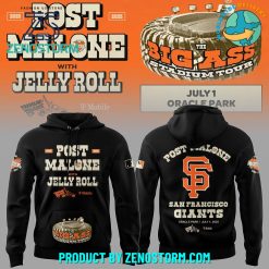 San Francisco Giants x Post Malone Big Ass Stadium Tour 2025 Hoodie, Pants, Cap