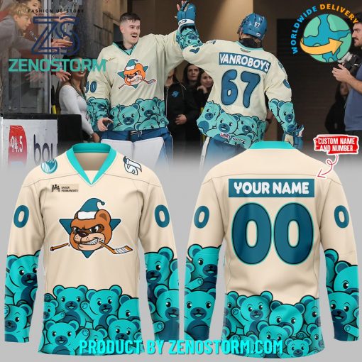 San Jose Barracuda Personalized Hockey Jersey 2024