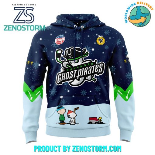 Savannah Ghost Pirates Peanuts and Snoopy Night Hoodie Set