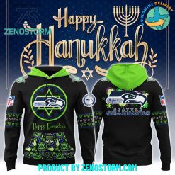 Seattle Seahawks NFL Happy Hanukkah Holiday New Hoodie