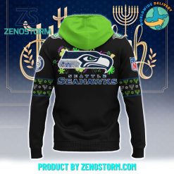 Seattle Seahawks NFL Happy Hanukkah Holiday New Hoodie