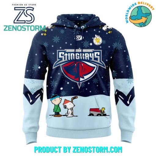 South Carolina Stingrays Peanuts and Snoopy Night Hoodie, Pants, Cap