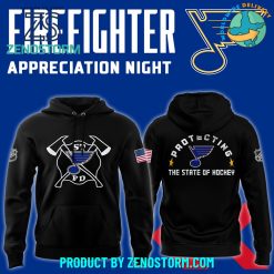 St. Louis Blues x 2024 Firefighter Appreciation Night Hoodie