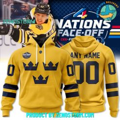 Sweden National Ice Hockey Team 4 Nations FaceOff 2025 Hoodie