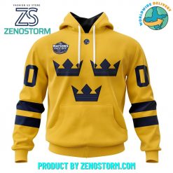 Sweden National Ice Hockey Team 4 Nations FaceOff 2025 Hoodie