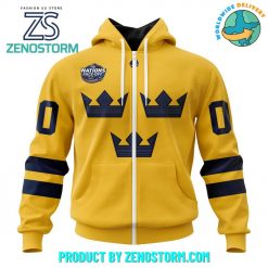 Sweden National Ice Hockey Team 4 Nations FaceOff 2025 Hoodie